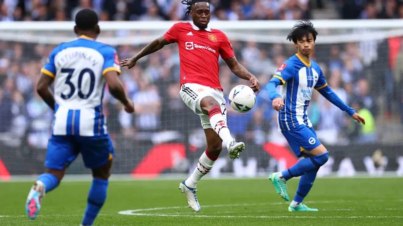 Aaron Wan-Bissaka trong trận đấu FA Cup