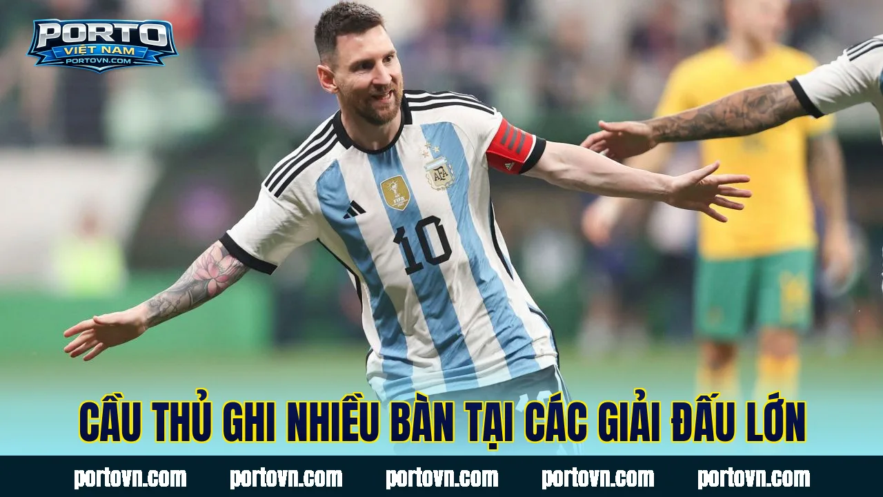 Cầu thủ ghi nhiều bàn tại các giải đấu lớn