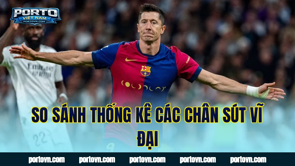 So sánh thống kê các chân sút vĩ đại