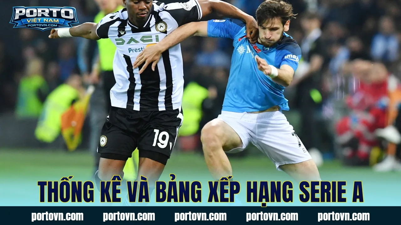 Thống kê và bảng xếp hạng Serie A