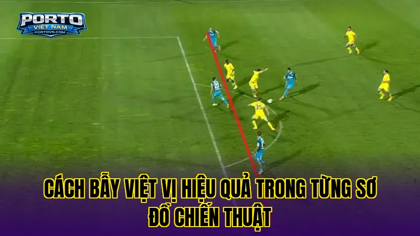 Cách bẫy việt vị hiệu quả trong từng sơ đồ chiến thuật