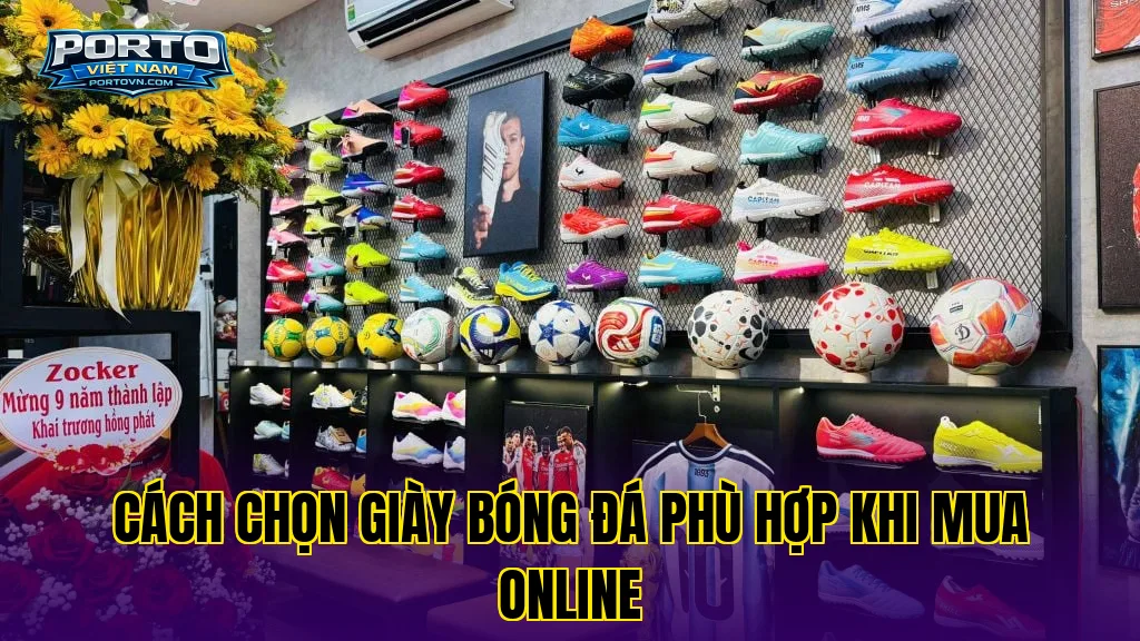 Cách chọn giày bóng đá phù hợp khi mua online