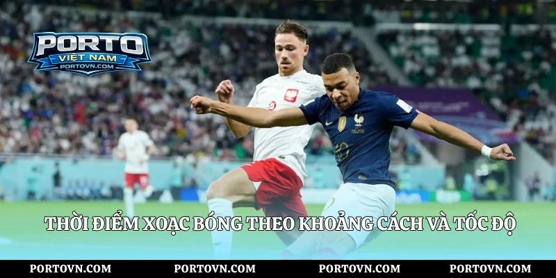 Thời điểm xoạc bóng theo khoảng cách và tốc độ