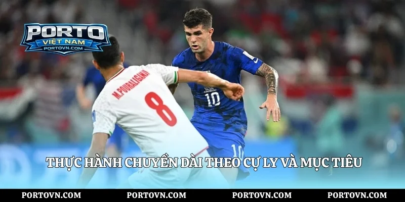 Thực hành chuyền dài theo cự ly và mục tiêu